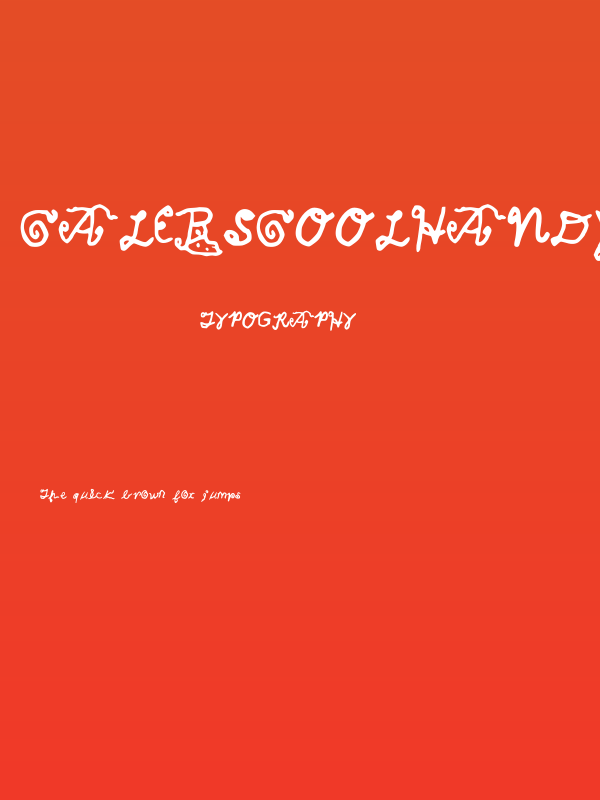 CalebsCoolHandwriting Poster