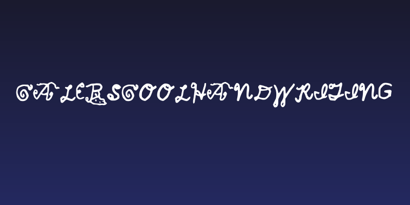 CalebsCoolHandwriting Social Header