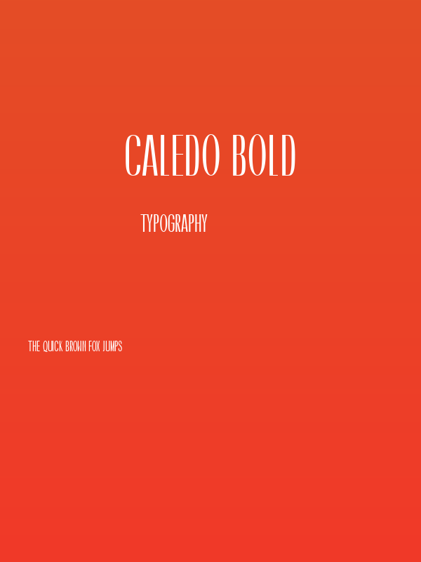 Caledo Bold Poster