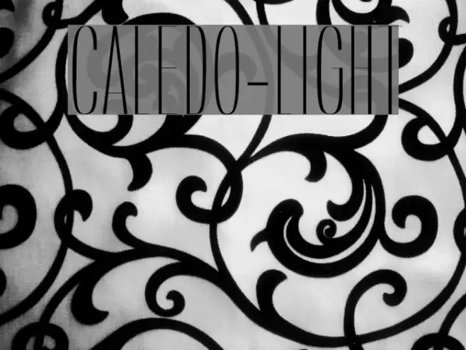 Caledo-Light Font examples