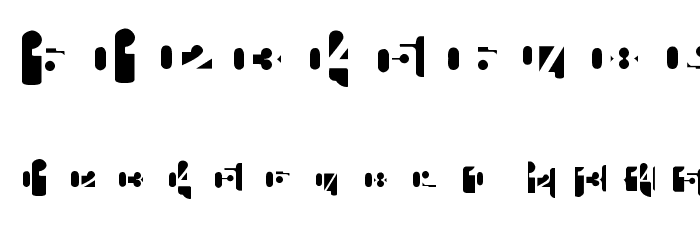 CalendarDigits Font OTHER CHARS