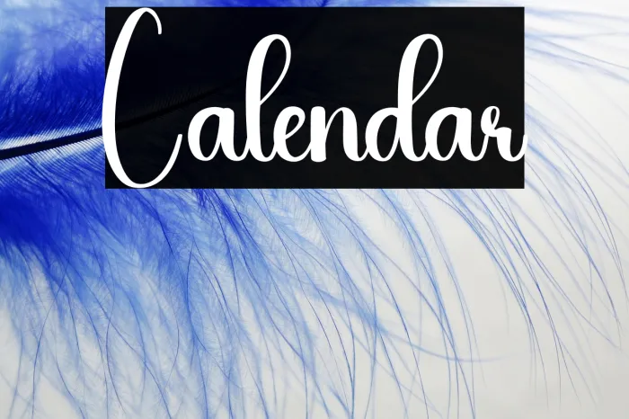Calendar Example 2