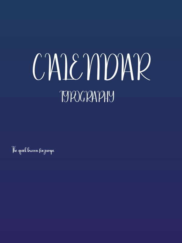 Calendar Poster