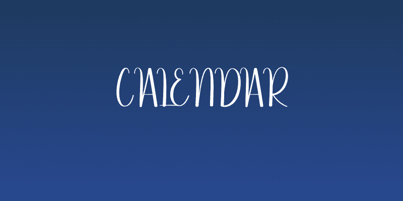 Calendar Social Header