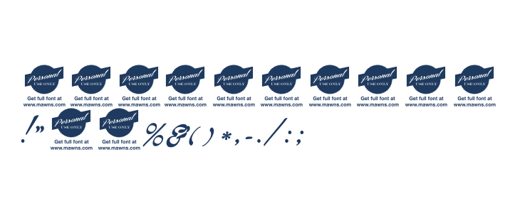 Calendary Hands PERSONAL USE DEMO Other Characters