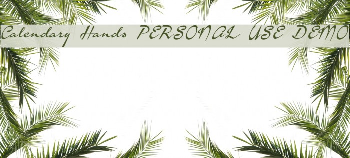 Calendary Hands PERSONAL USE DEMO Example 2