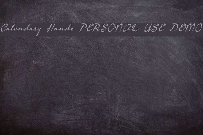 Calendary Hands PERSONAL USE DEMO Example 3