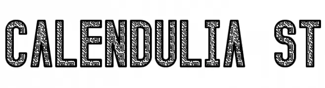 Calendulia St  Frei Schriftart Herunterladen