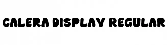 Calera Display Regular  تنزيل الخطوط