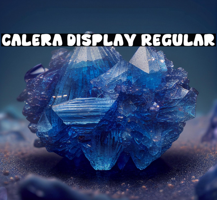 Calera Display Regular Example 3