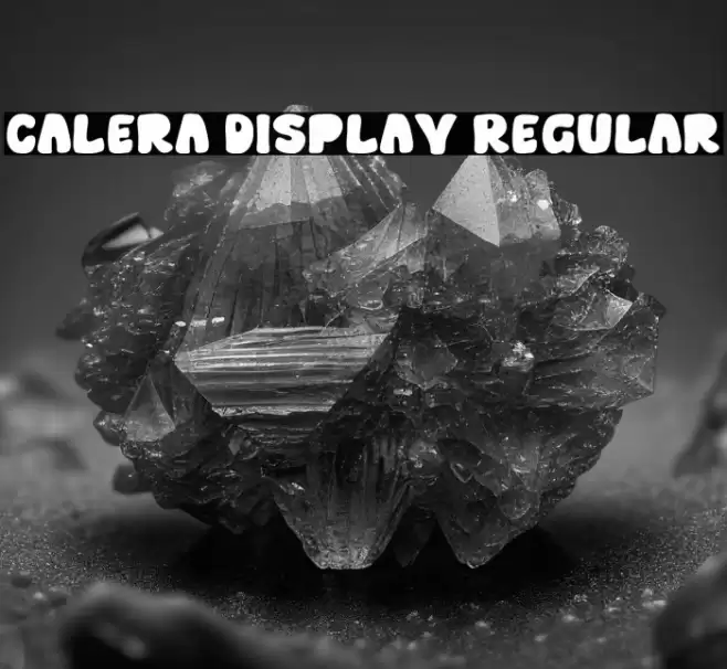 Calera Display Regular Font examples