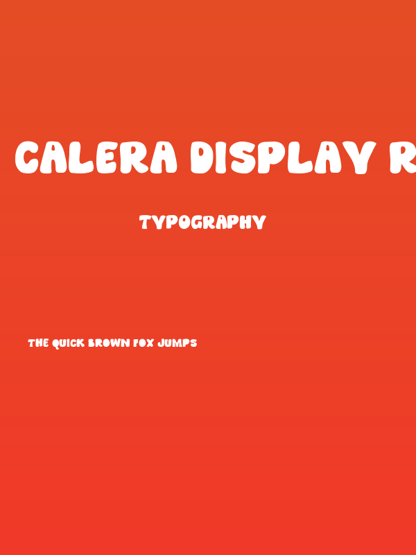 Calera Display Regular Poster
