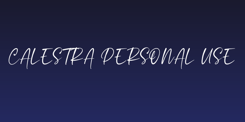 Calestra Personal Use Social Header