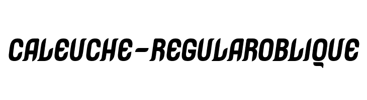 Caleuche-RegularOblique  font caratteri gratis