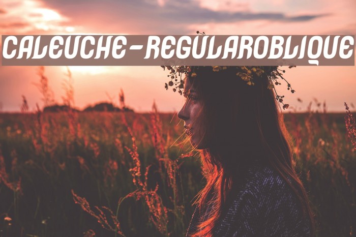Caleuche-RegularOblique Font examples