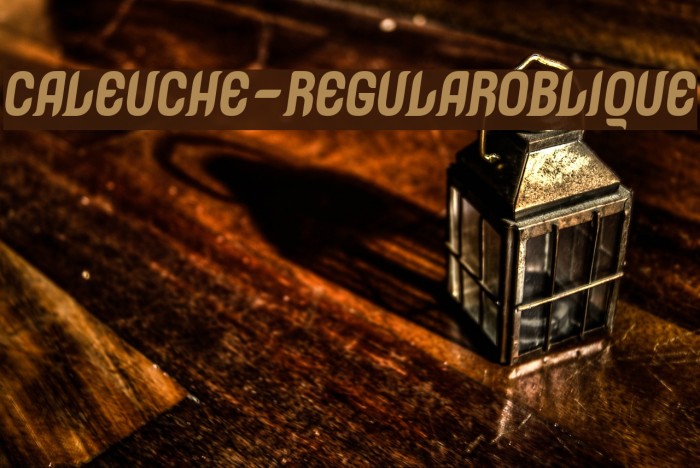 Caleuche-RegularOblique Font examples