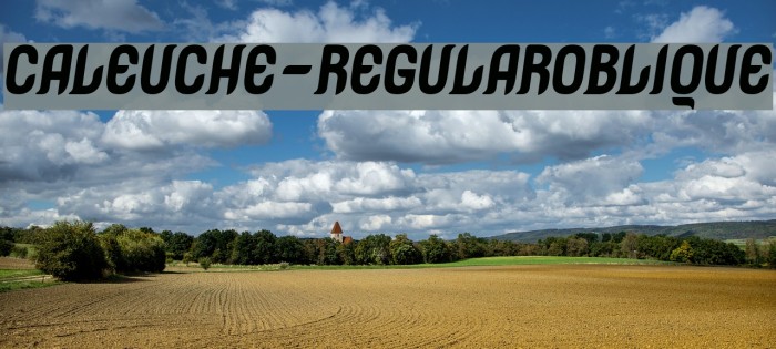 Caleuche-RegularOblique Font examples