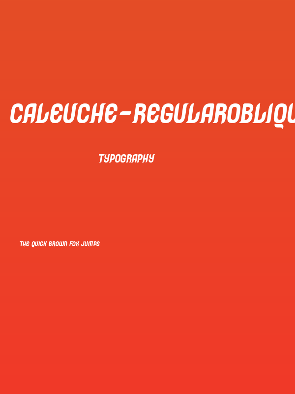 Caleuche-RegularOblique Poster