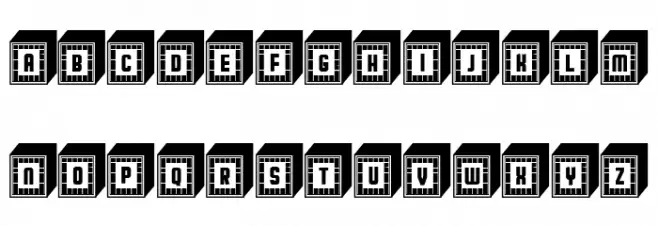 Calf Negative Regular 字体 小写