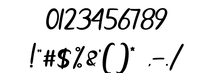Calhtia Font OTHER CHARS