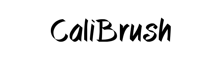 CaliBrush  フリーフォントのダウンロード