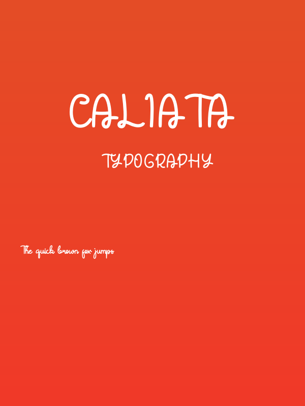 Caliata Poster