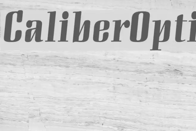 CaliberOpti Font examples