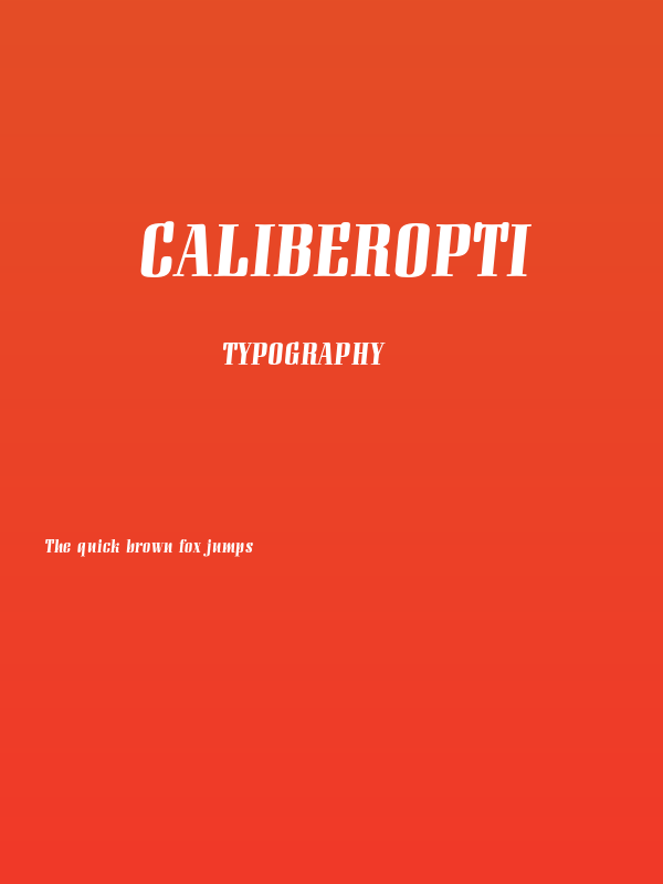 CaliberOpti Poster