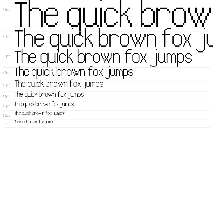 Calibration Gothic NBP Latin Waterfall