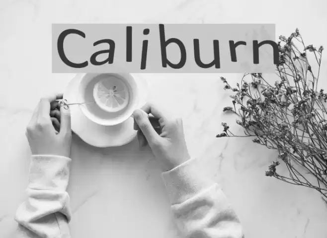 Caliburn Font examples