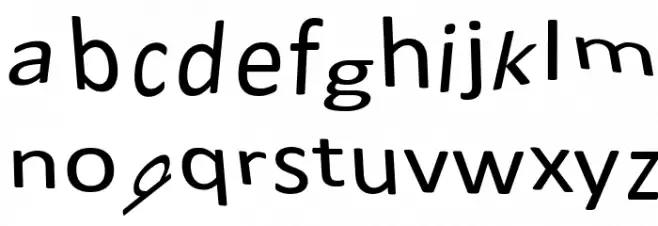 Caliburn Font LOWERCASE