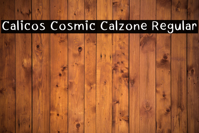 Calicos Cosmic Calzone Regular Example 3
