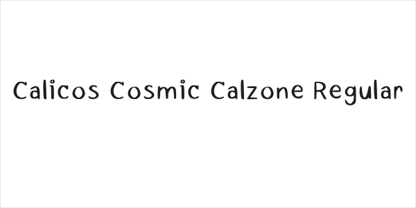 Calicos Cosmic Calzone Regular Logo