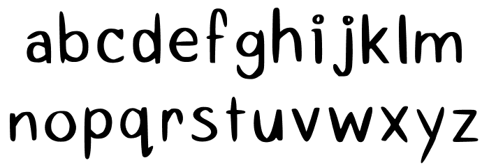 Calicos Cosmic Calzone Regular Font LOWERCASE