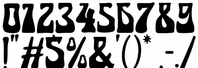 Califormia Font Alte caractere