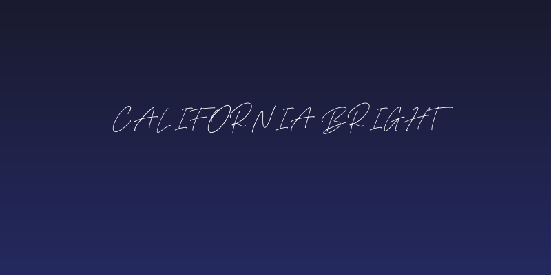 California Bright Social Header