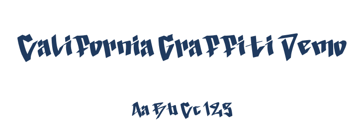 California Graffiti Demo Font Preview