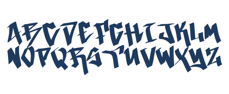 California Graffiti Demo Uppercase