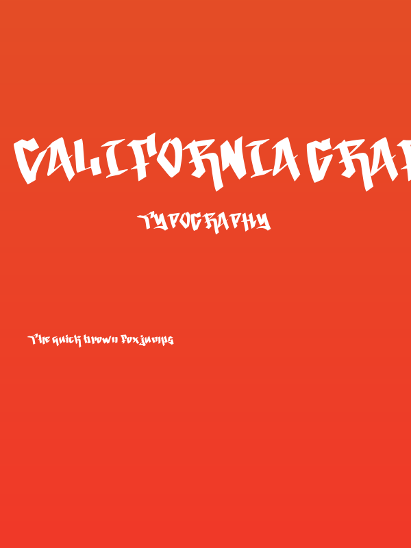 California Graffiti Demo Poster