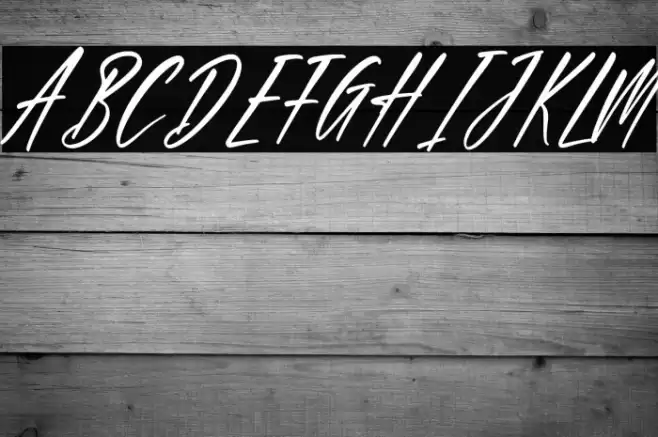 California Italic Font examples