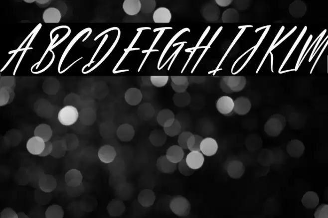 California Italic Font examples