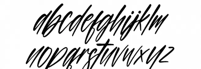 California Italic خط أحرف صغيرة