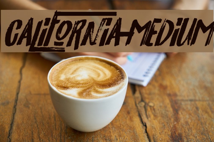 California-Medium Font examples