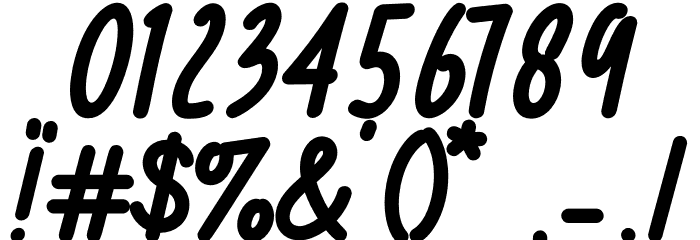 California-Personal Use Font OTHER CHARS