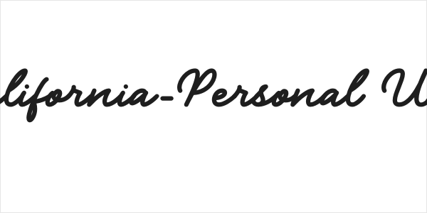 California-Personal Use Logo
