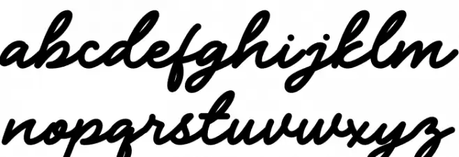 California-Personal Use Font LOWERCASE