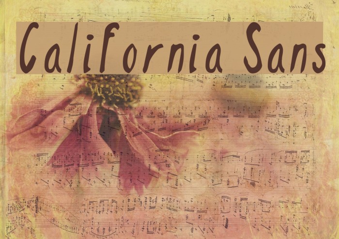 California Sans Font examples
