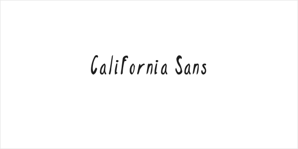California Sans Logo