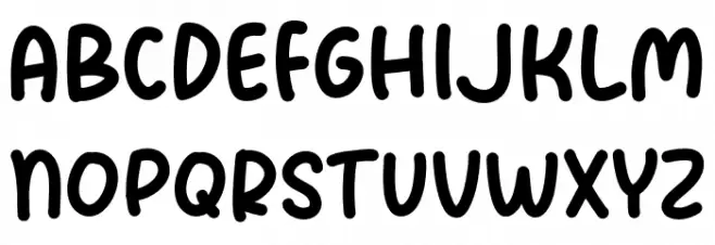 California Scene Font UPPERCASE