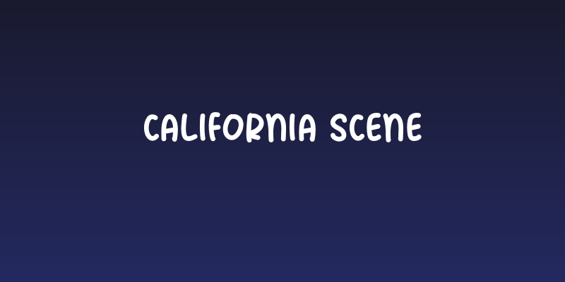 California Scene Social Header
